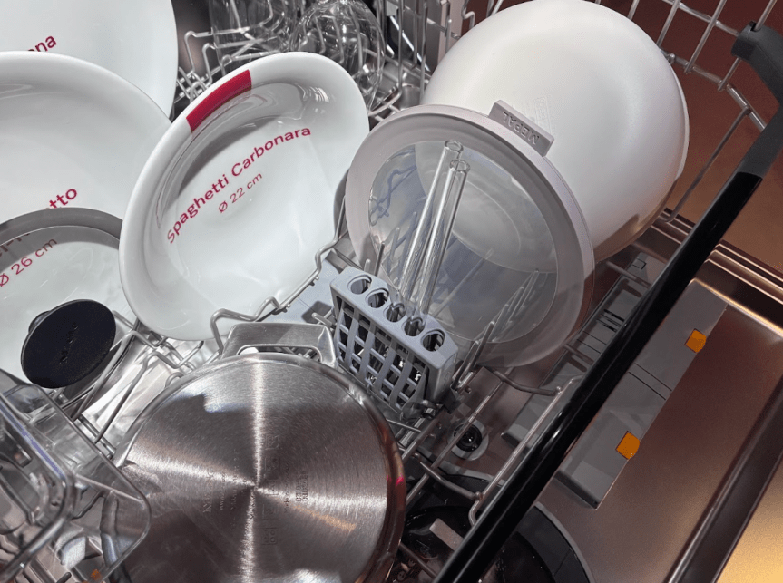 inside miele dishwasher